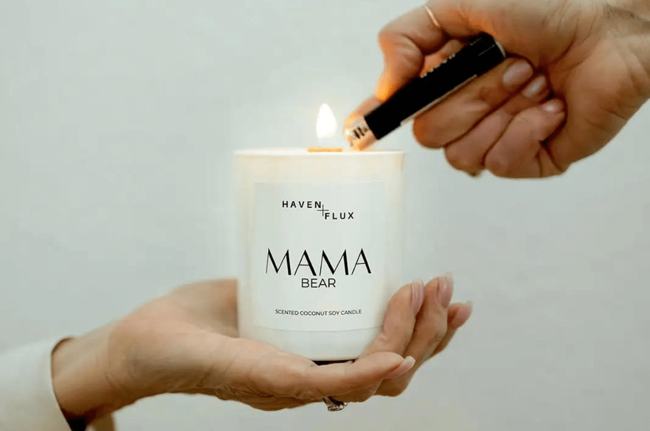 Haven and Flux Mama Bear Scented Soy Candle