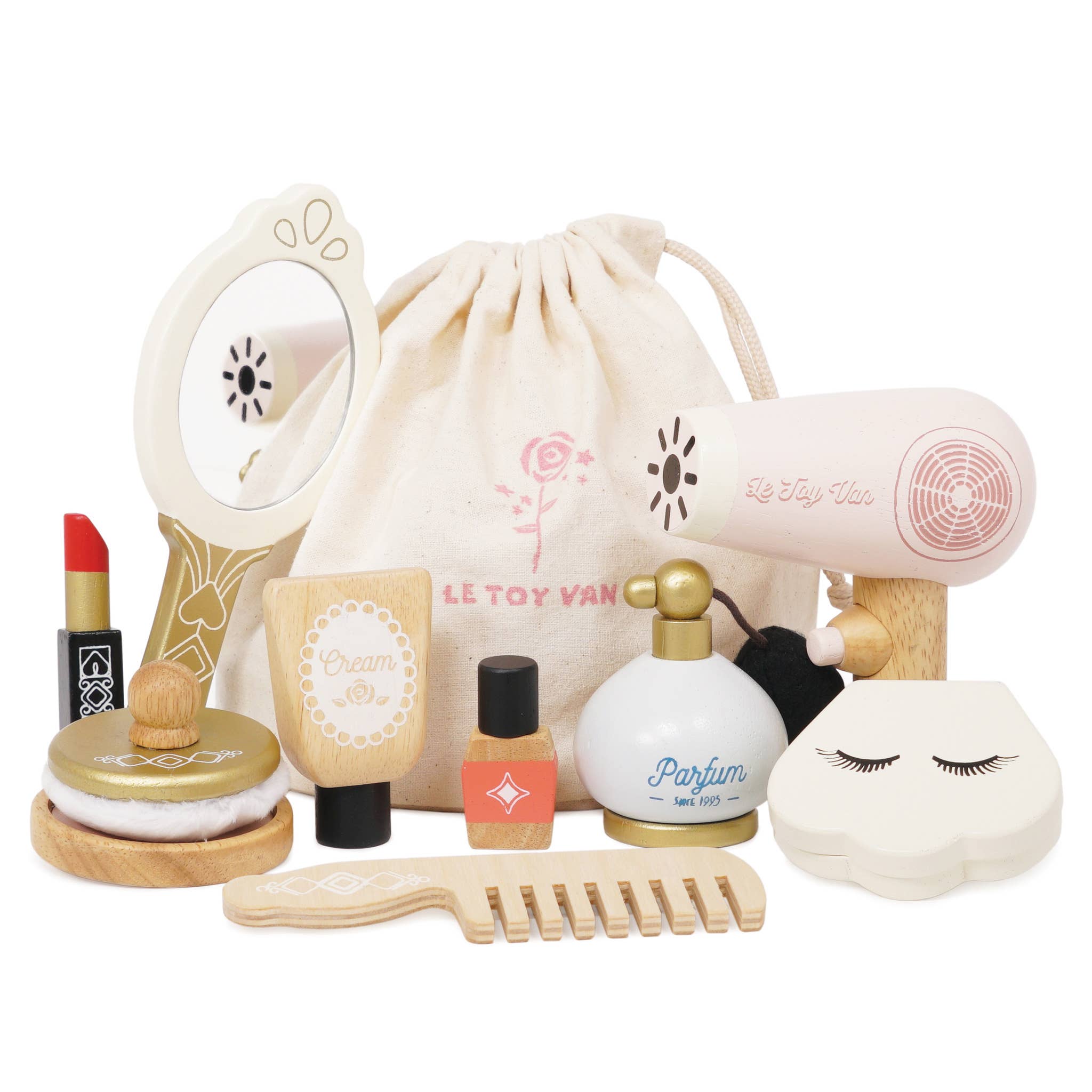 Vanity Star Beauty Kit | Wooden Pretend Makeup Set