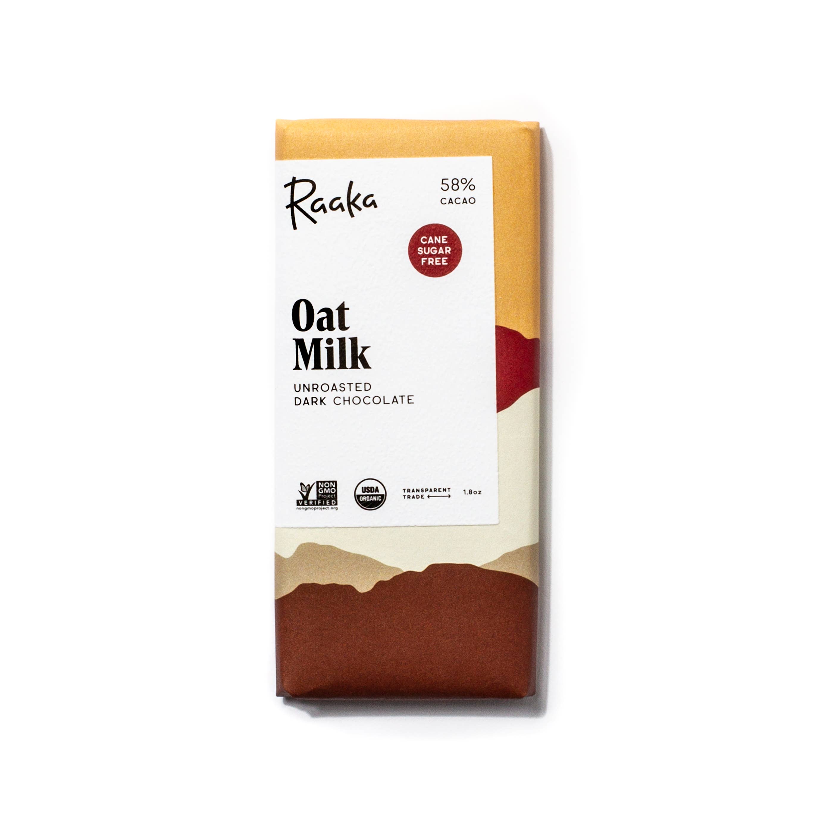 58% Oat Milk Chocolate Bar | Raaka Chocolate