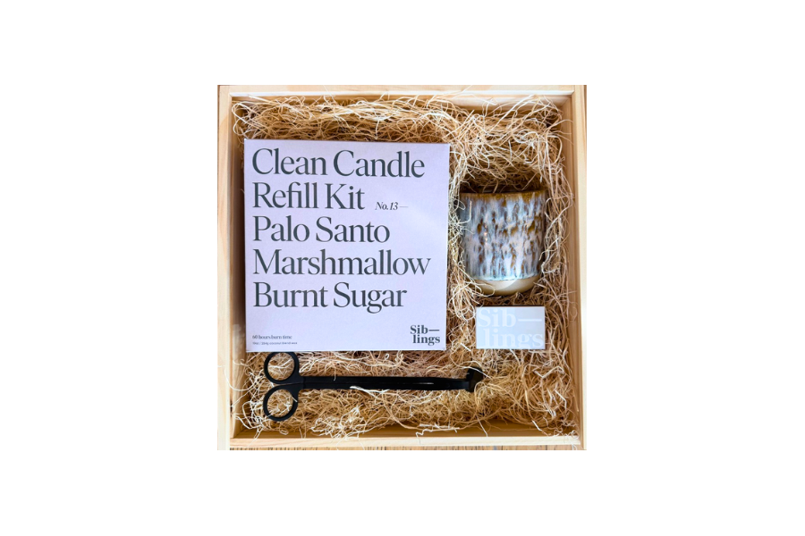 Eco-Friendly Candle Gift Box | Reusable Ceramic Candle & Refill Kit