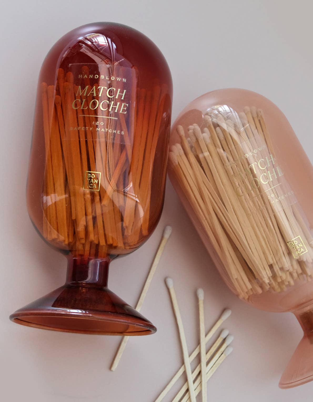Glass Match Cloche | Amber