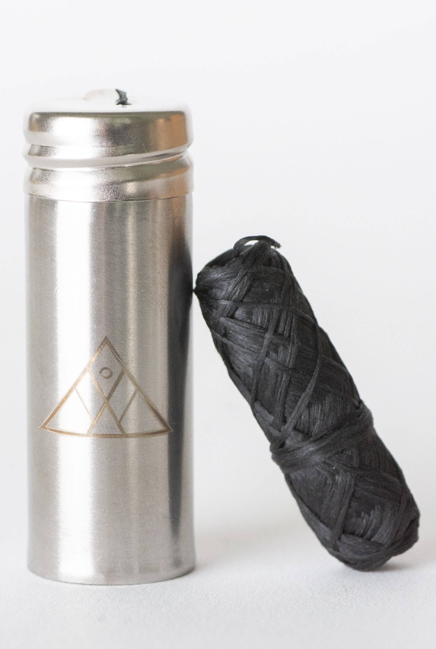Charcoal Floss in Steel Holder