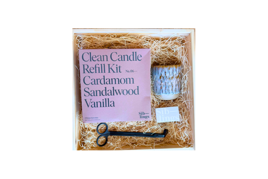 Eco-Friendly Candle Gift Box | Reusable Ceramic Candle & Refill Kit