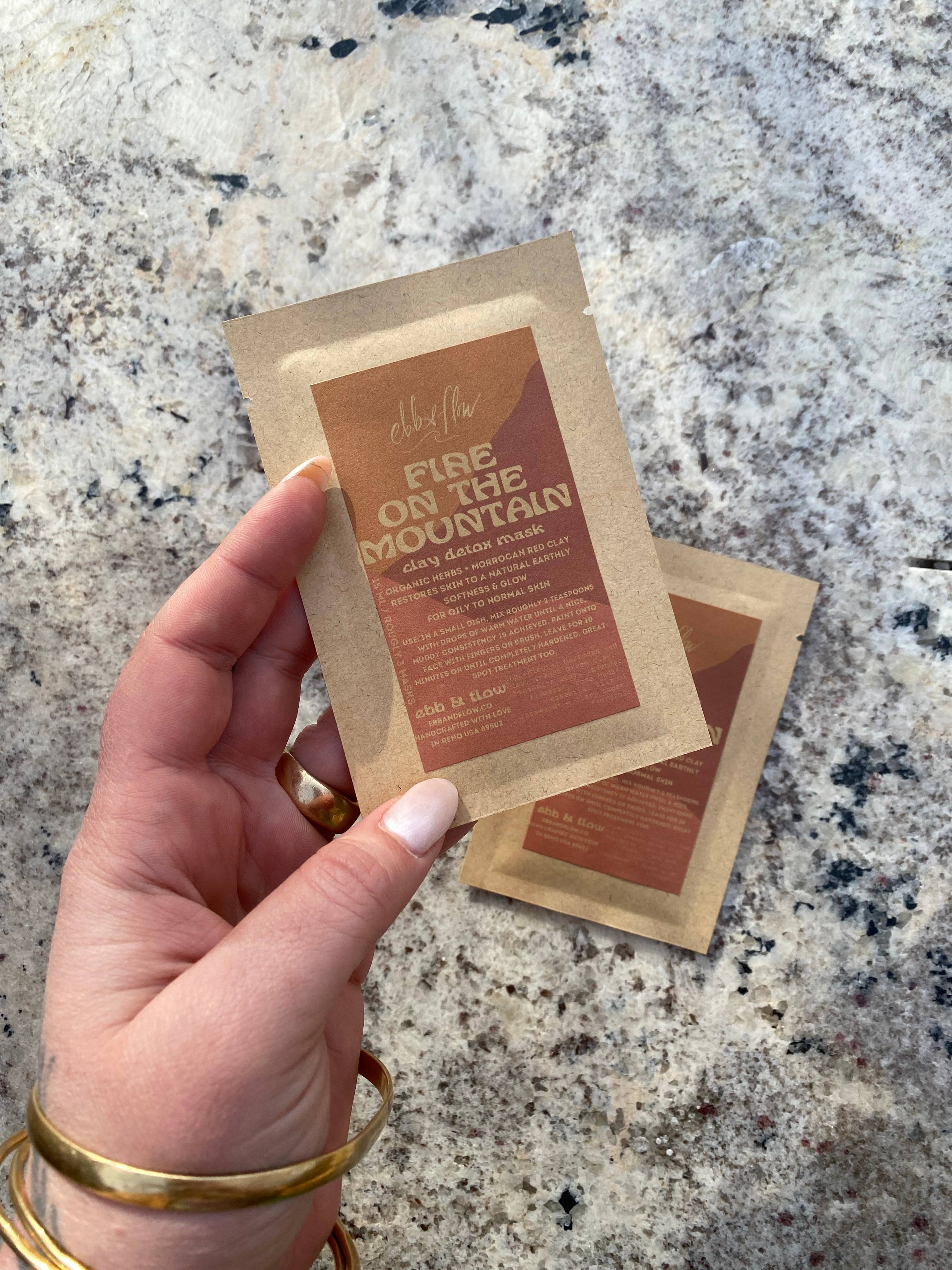 Fire on the Mountain Clay Mask – Travel Size Detox Face Mask