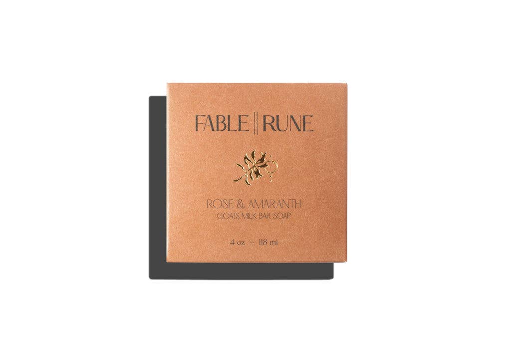 Bar Soap – Rose & Amaranth Goat’s Milk Soap | Natural, Moisturizing & Gentle for Sensitive Skin