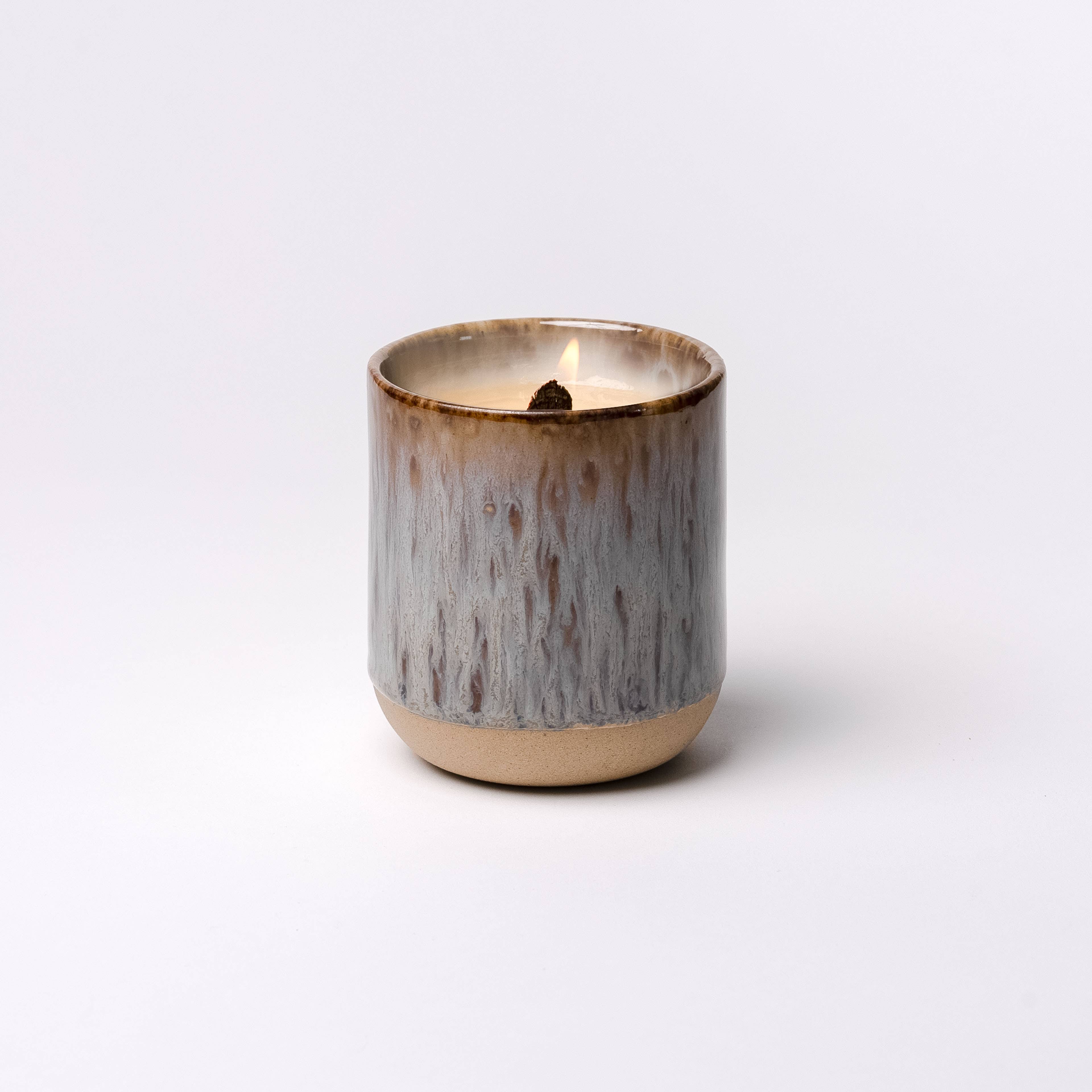 Forever Vessel in Earth – Refillable Ceramic Candle Holder