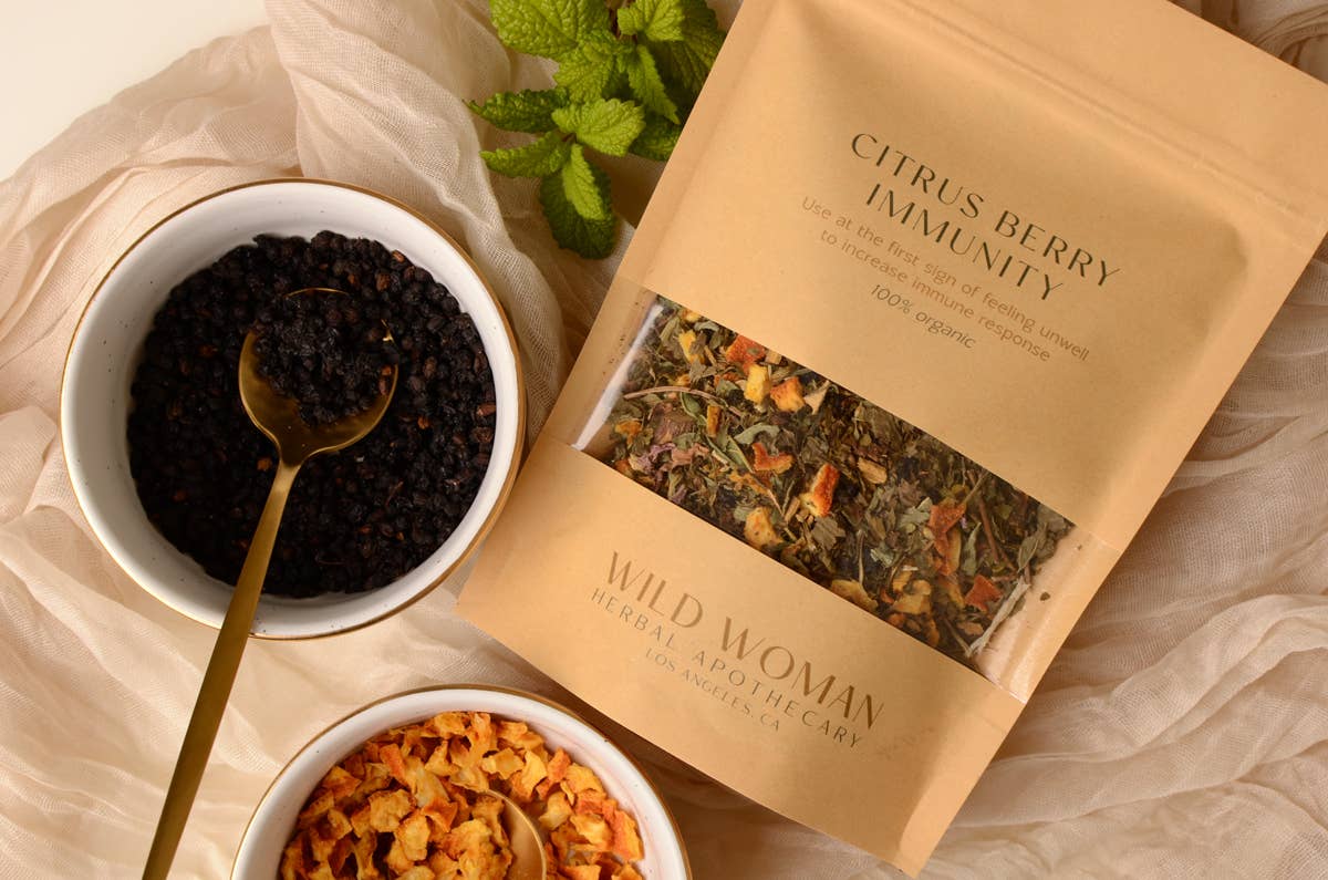 Citrus Berry Immunity Tea | Elderberry Echinacea & Vitamin C