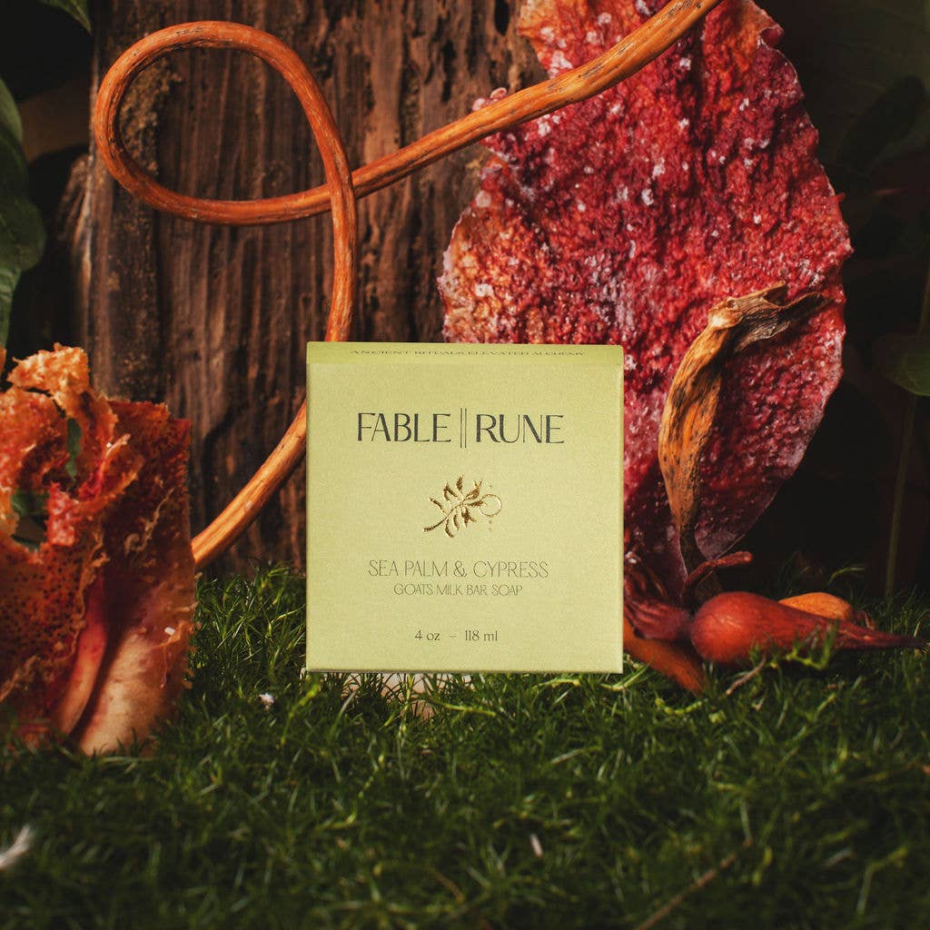 Bar Soap – Sea Palm & Cypress Goat’s Milk Soap | Coastal, Moisturizing & Gentle for Sensitive Skin