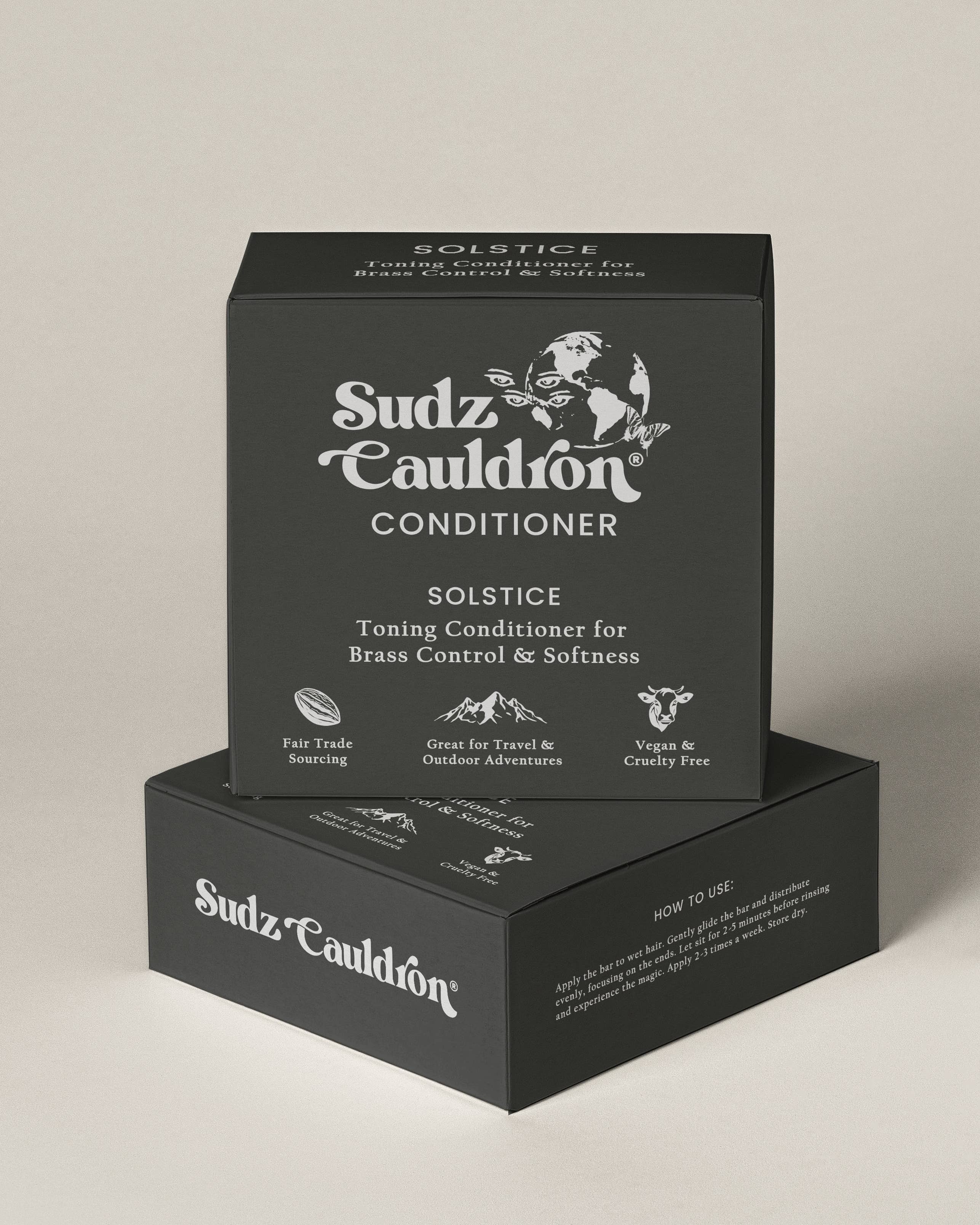 Solstice Toning Conditioner Bar – Brass Control & Softness | Sudz Cauldron