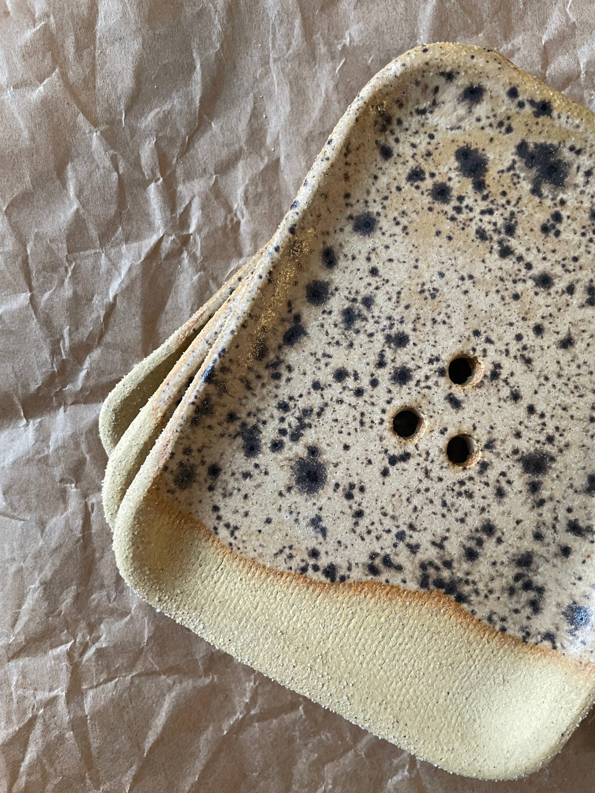 Handmade Ceramic Soap Dish – Sandstone