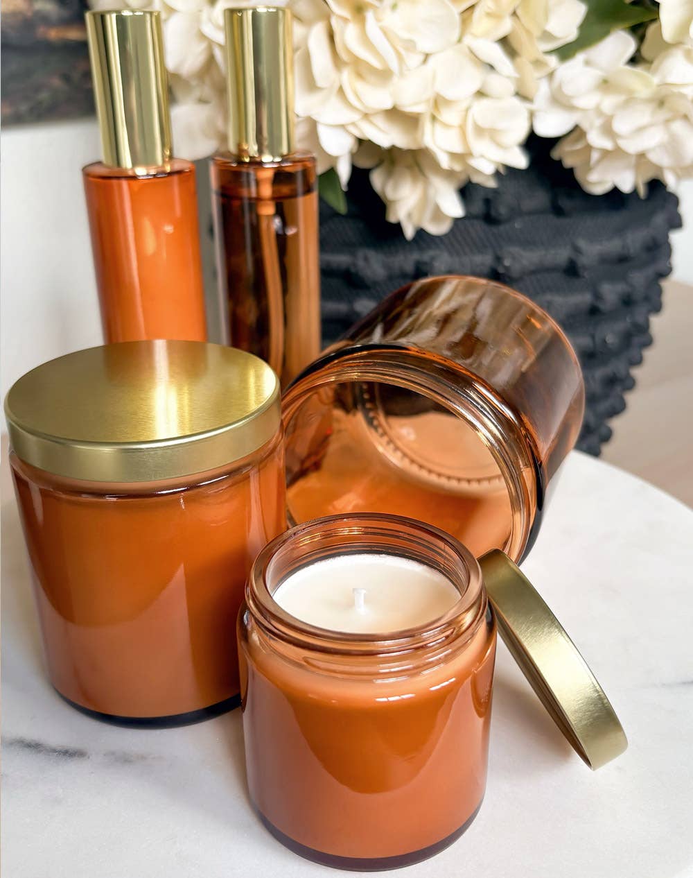 Glass Jar- Rust | 8 oz