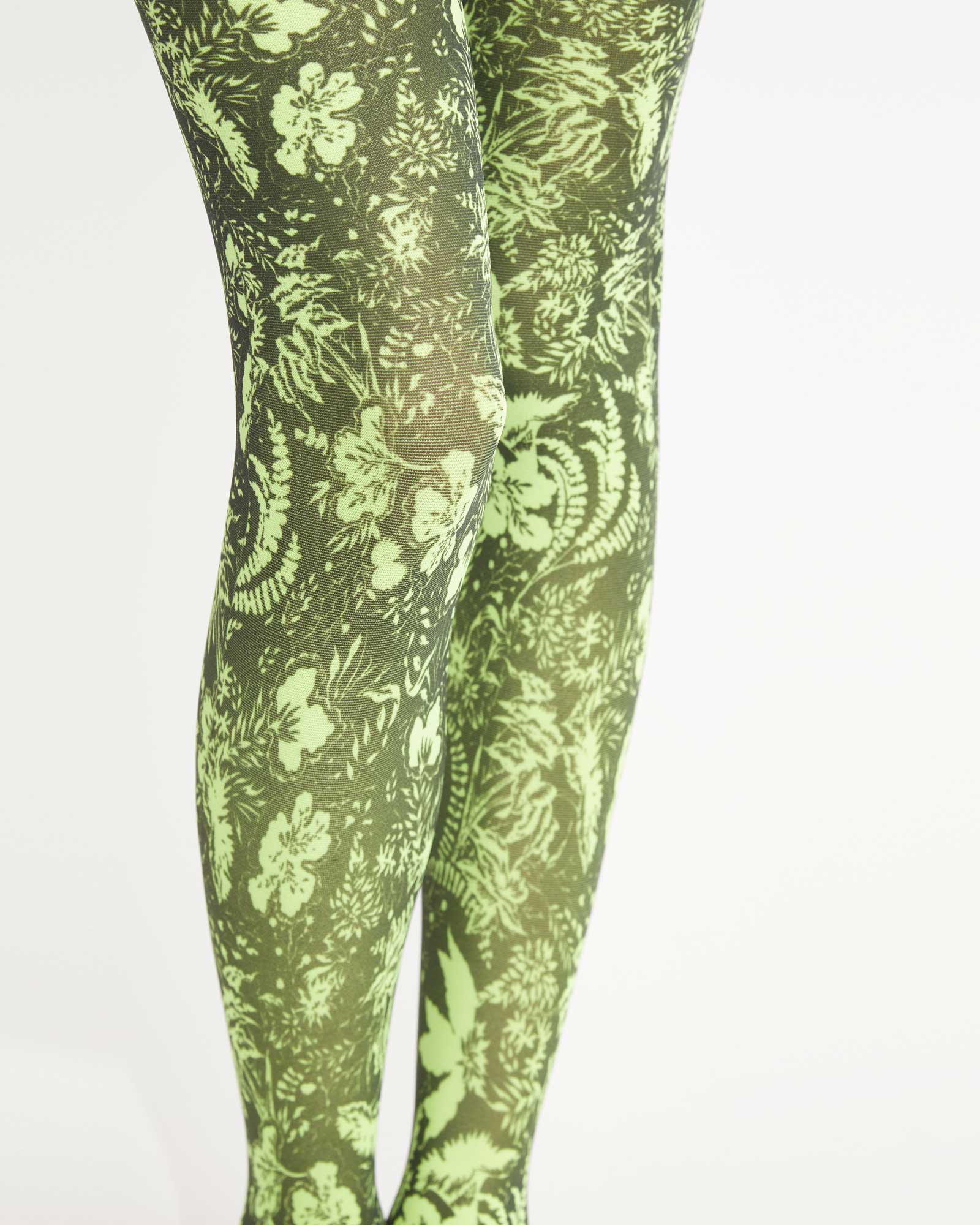 Rodebier Colab Vegetal Tights - Techno Green