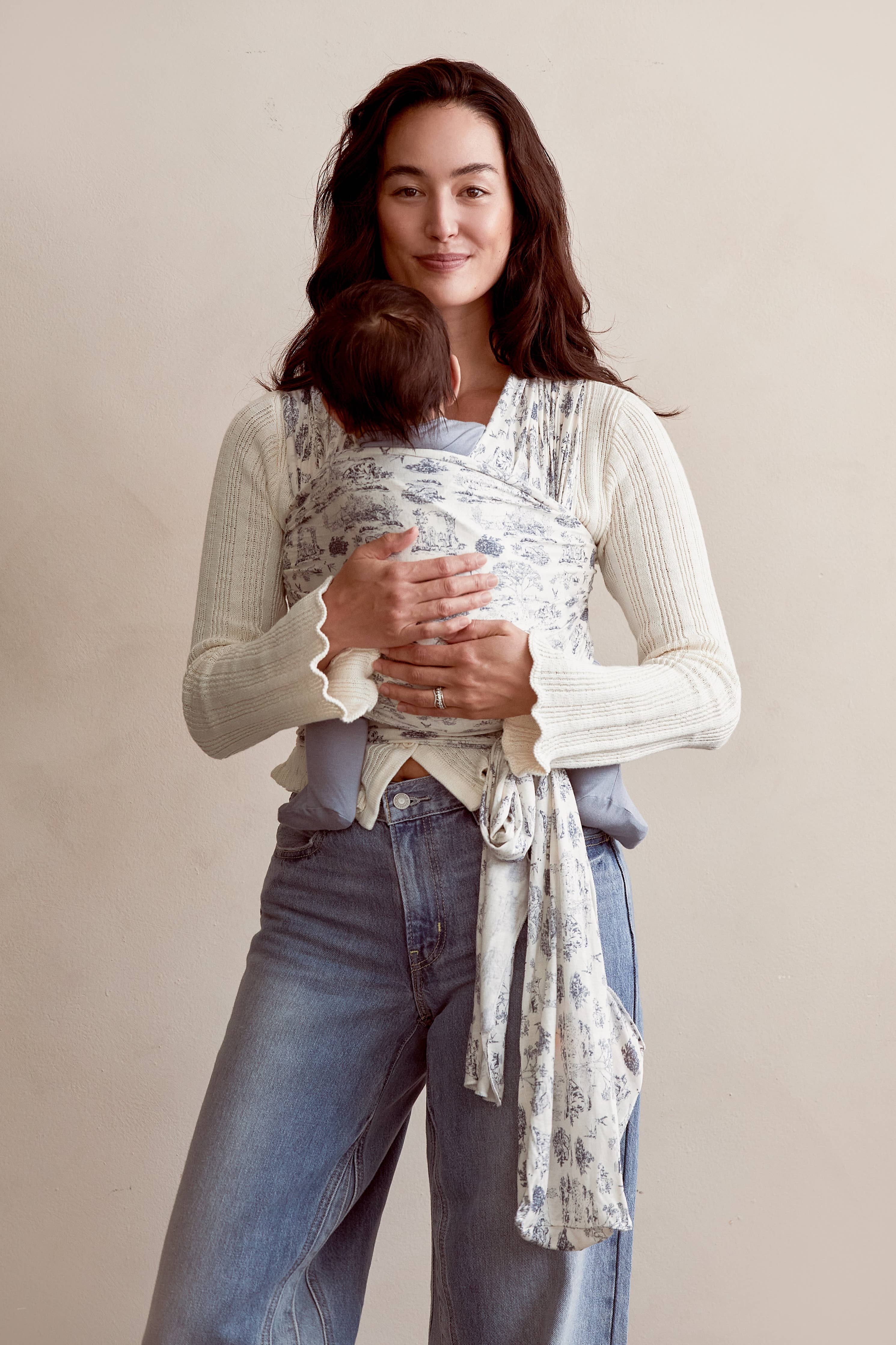Bleu Toile Wrap | Solly Baby Lightweight TENCEL Newborn Carrier