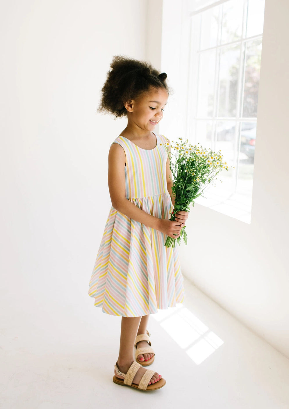 Tank Dress - Pastel Stripe