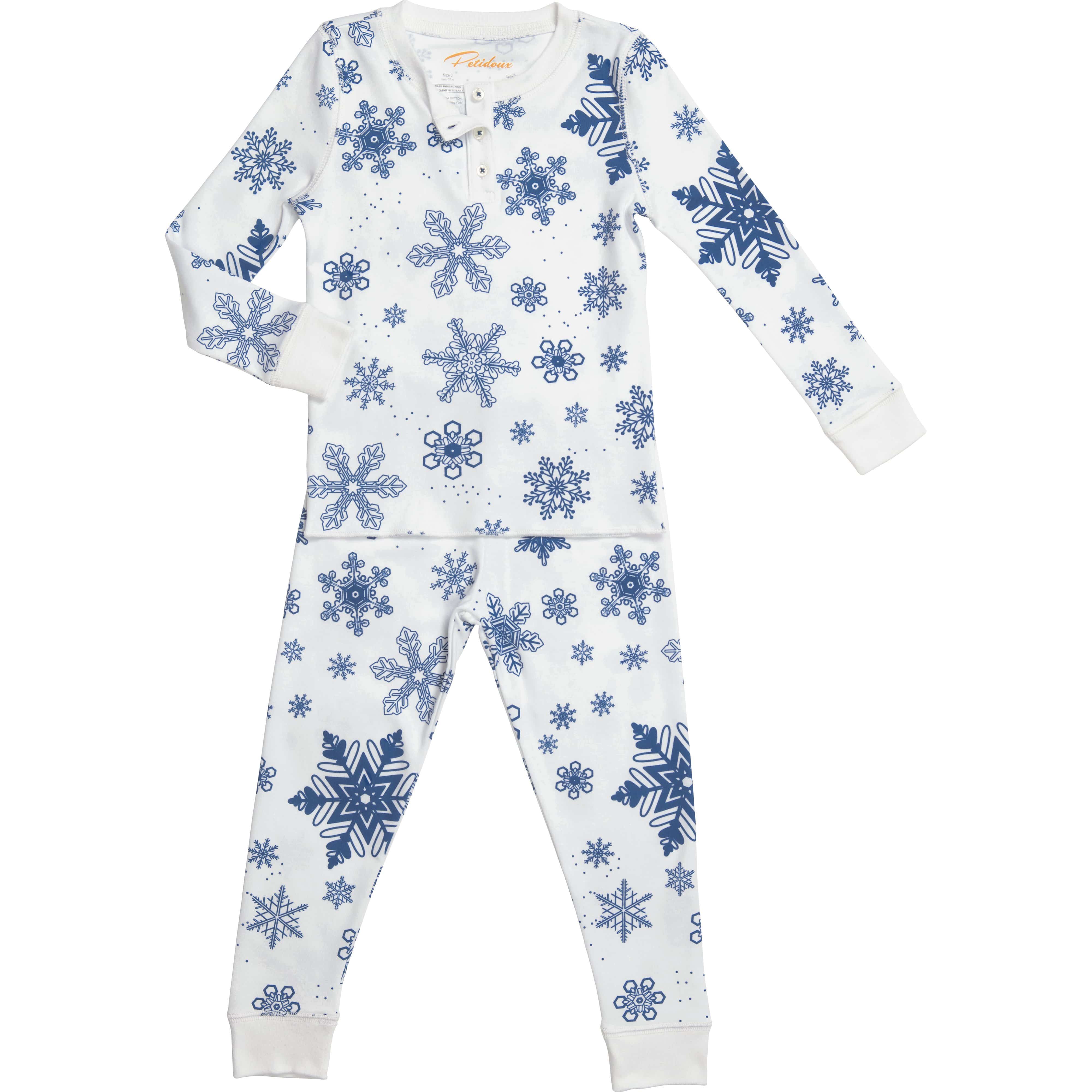 Pyjama Set - Snowflake Blue
