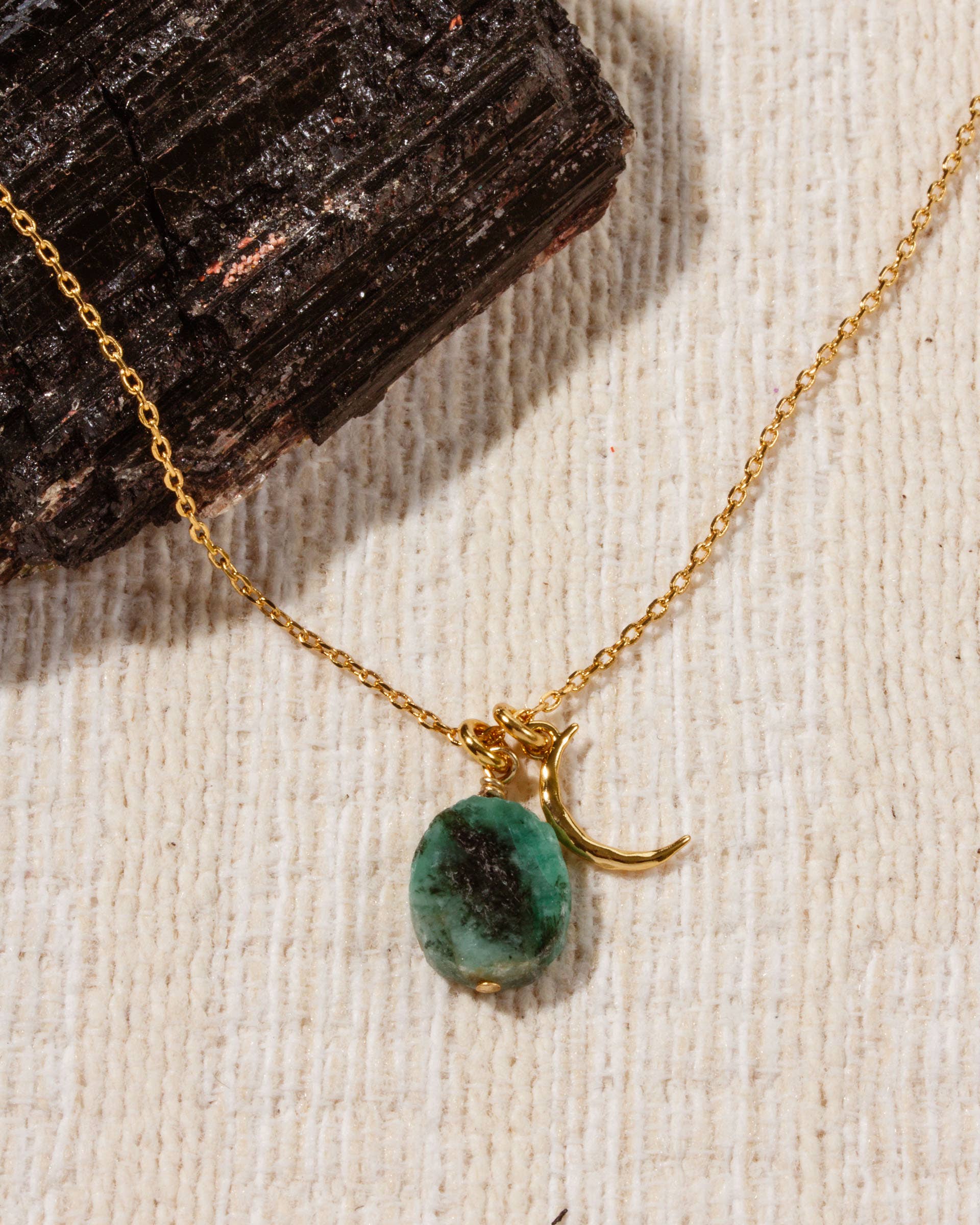 Celestial Being Necklace | Emerald