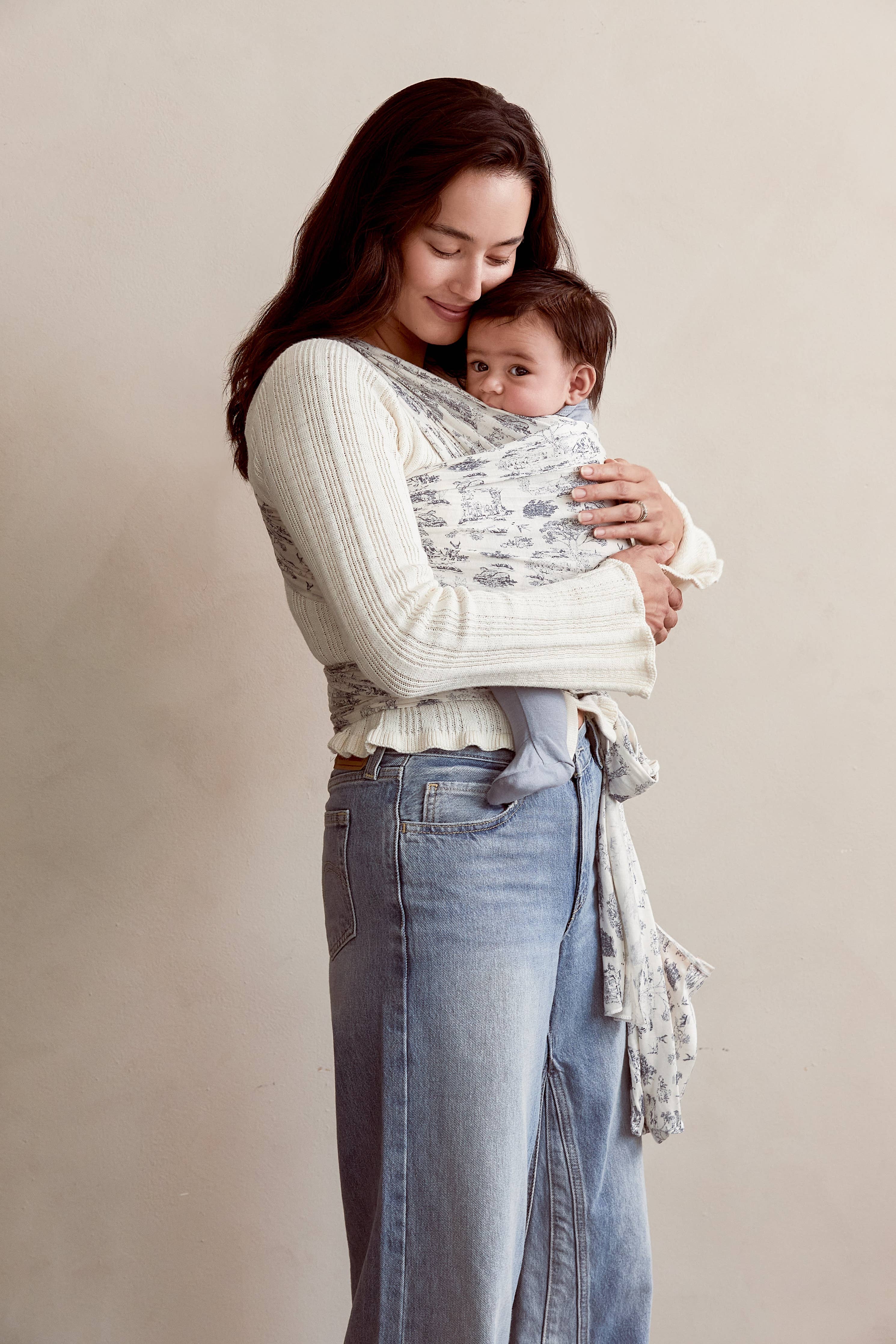Bleu Toile Wrap | Solly Baby Lightweight TENCEL Newborn Carrier