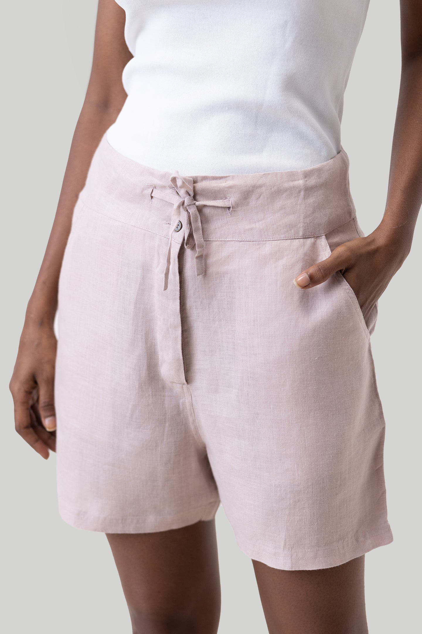 Everyday Drawstring Shorts - Hemp Pink