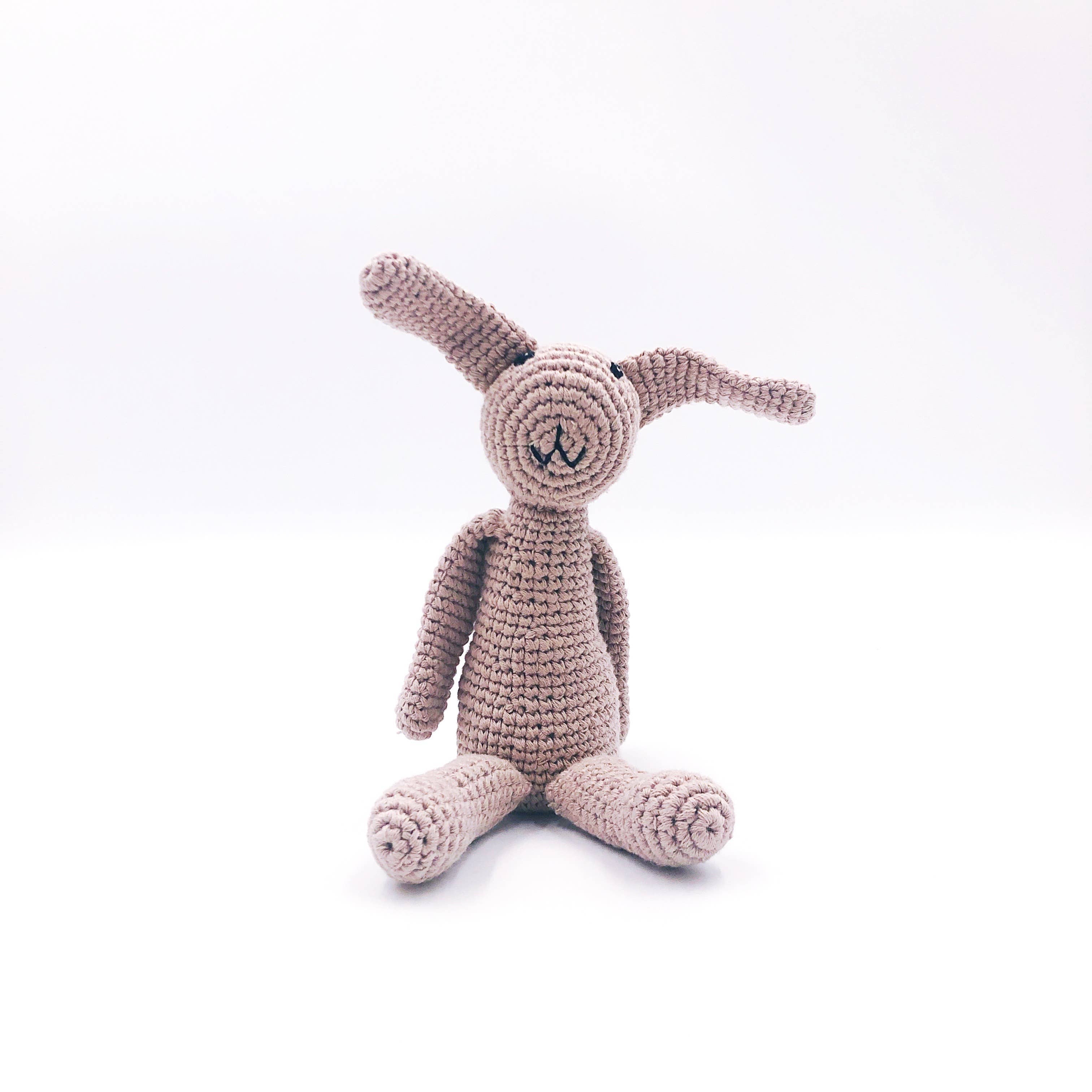 My First Bunny Organic Baby Rattle | Pebble