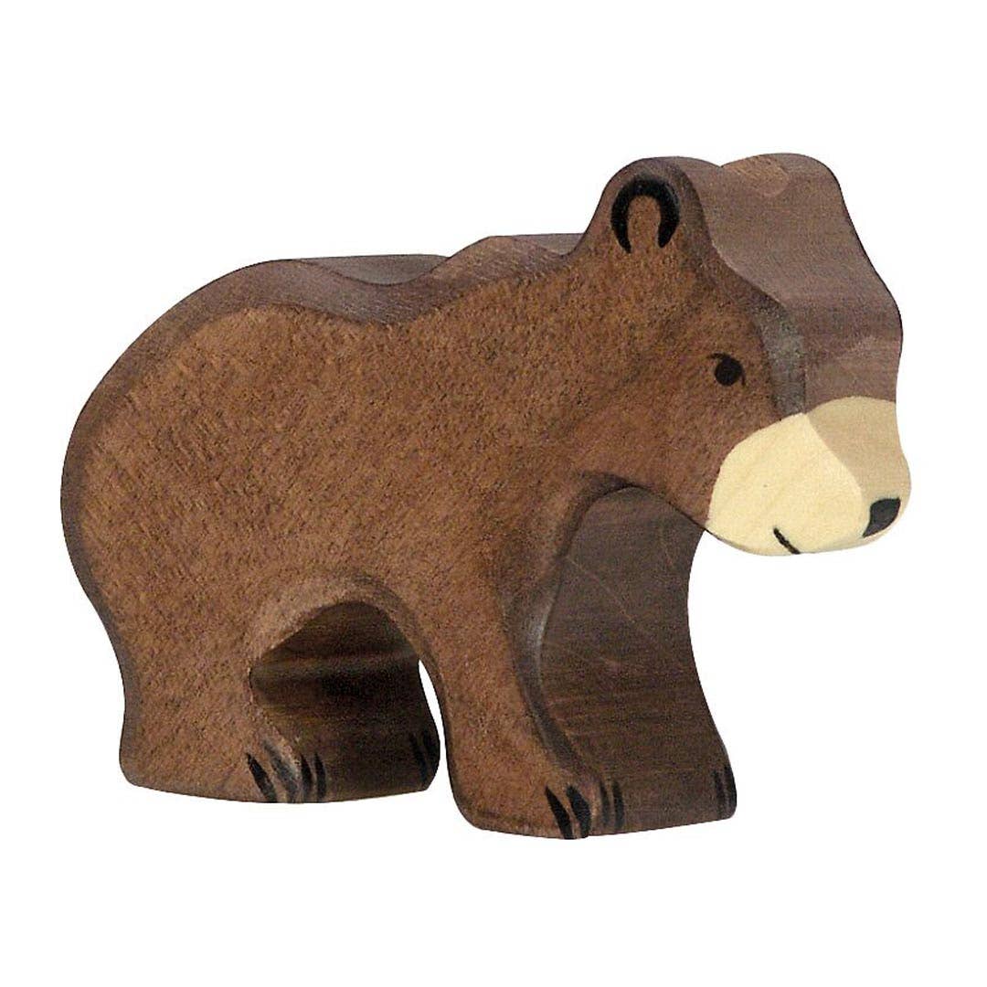 Wood Figure | Small Brown Bear