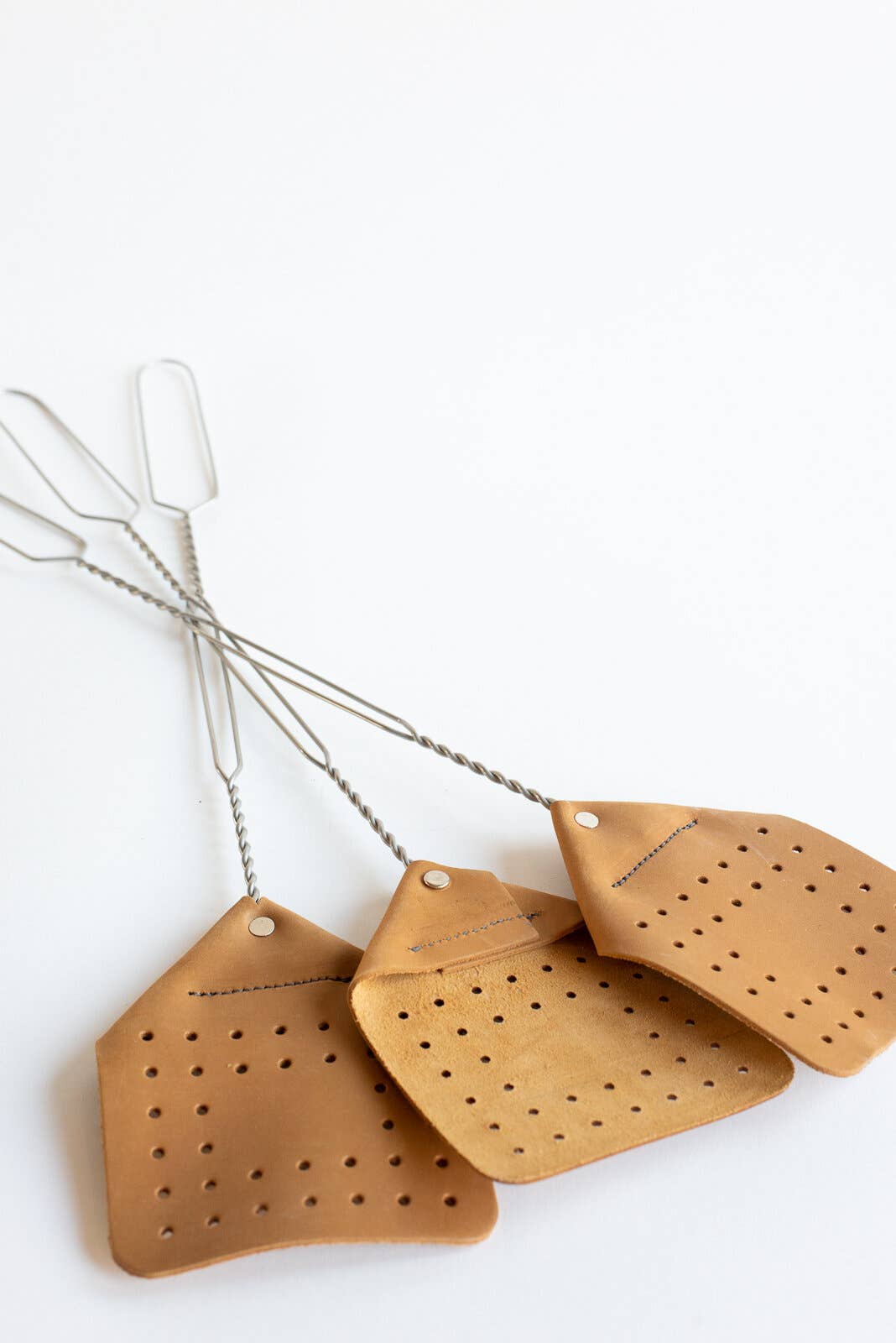 Leather Flyswatter | American Made Summer Essential
: Camel