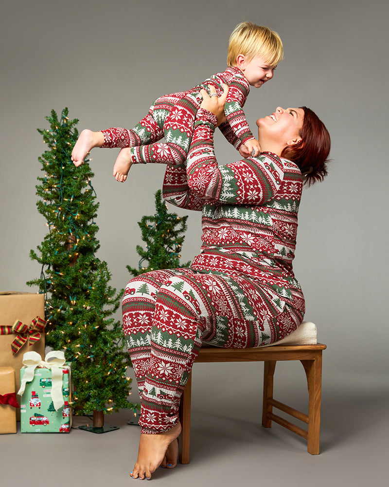 Baby Henley Lounge Set - Fair Isle