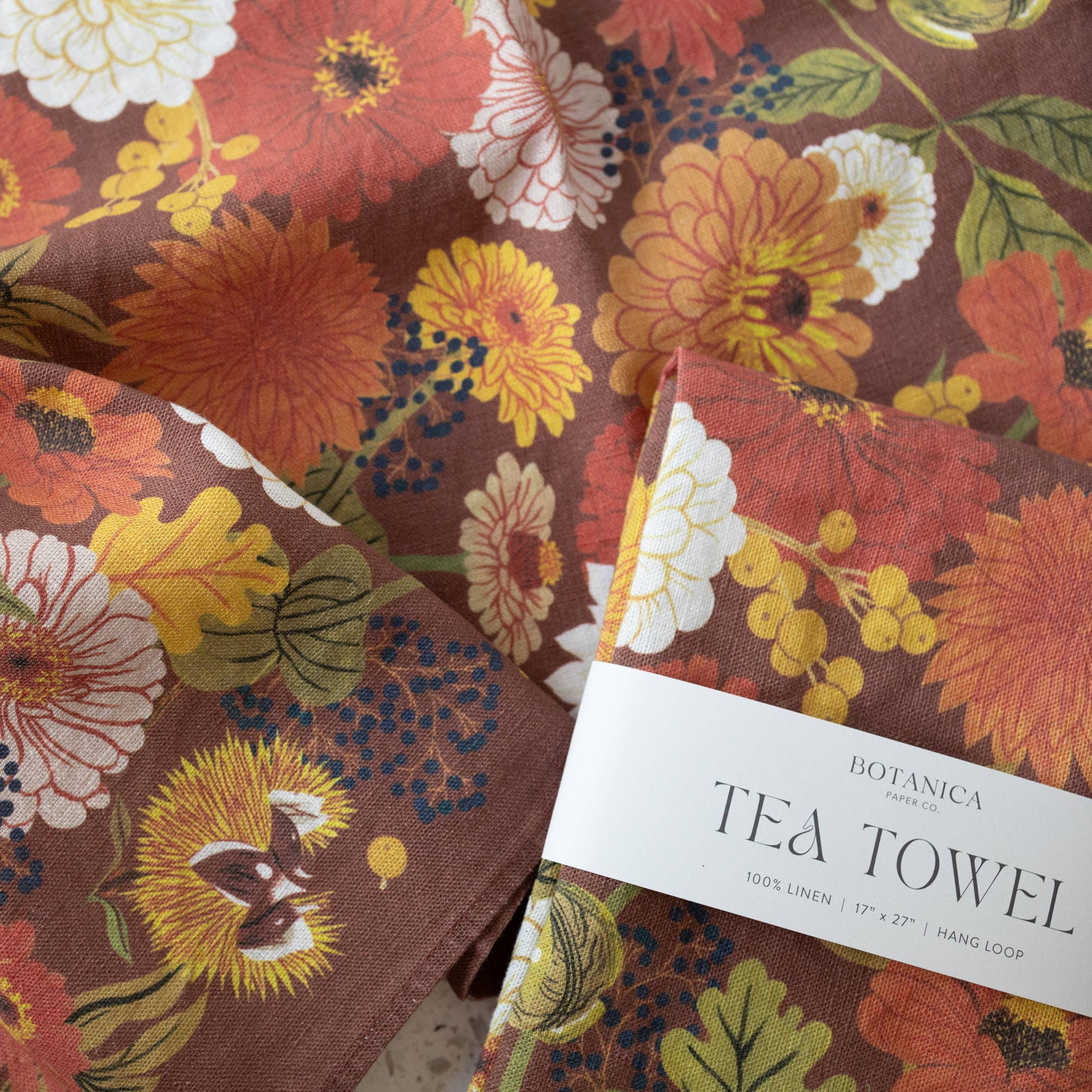 LINEN TEA TOWEL | AUTUMN