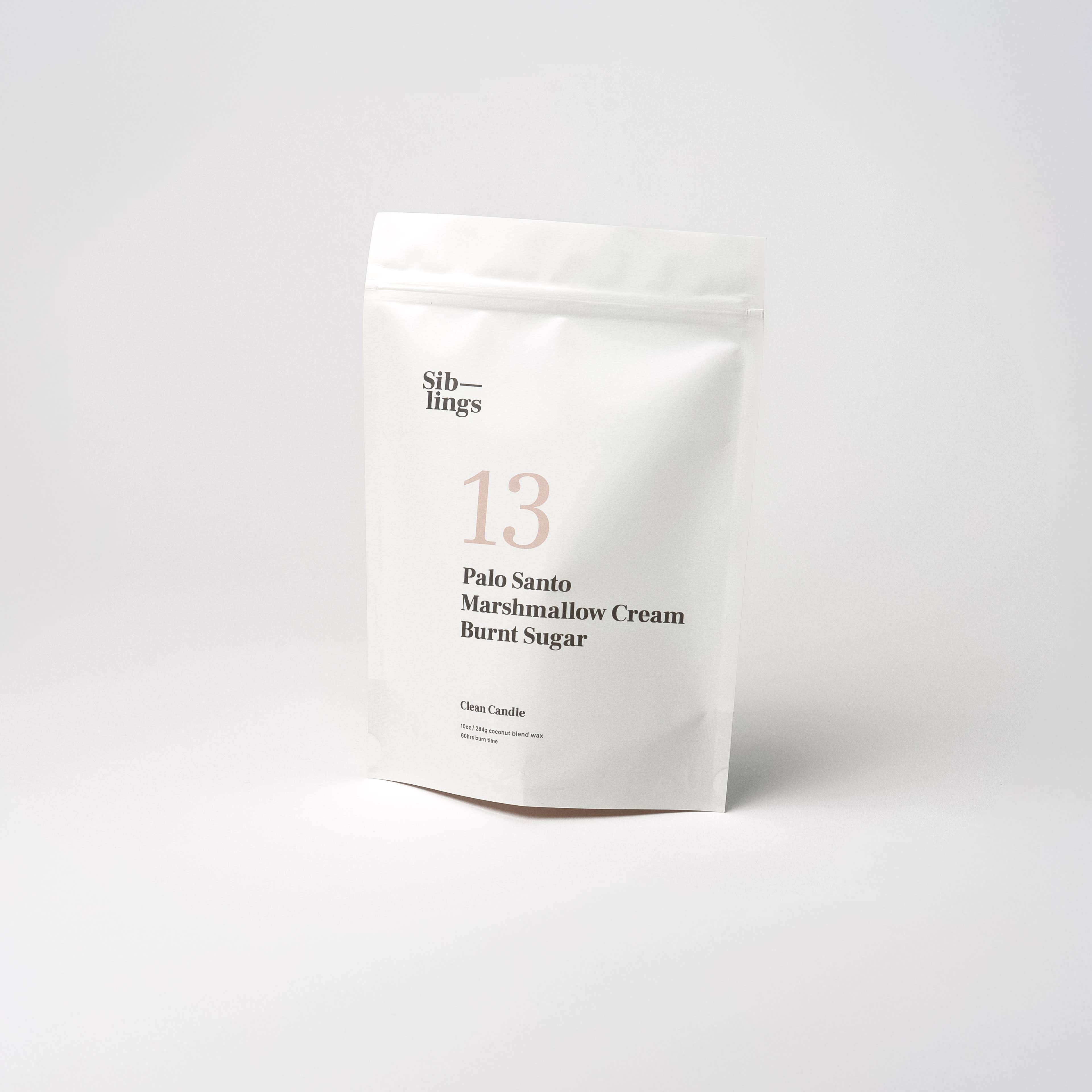 No 13 — Palo Santo, Marshmallow Cream, Burnt Sugar | Candle Refill