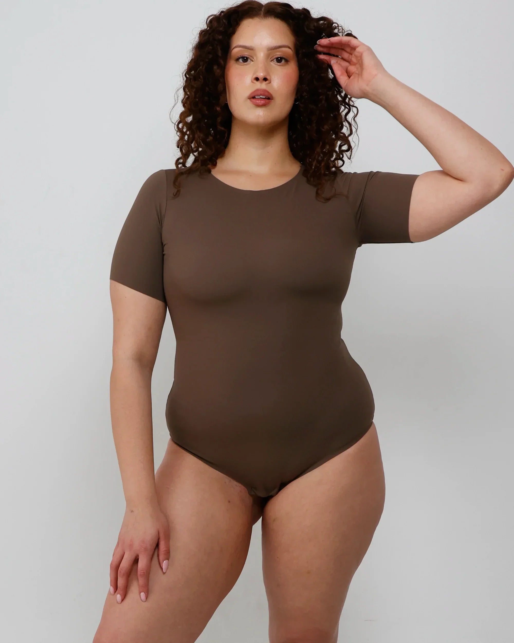 T-Shirt Bodysuit - Standard - Mocha