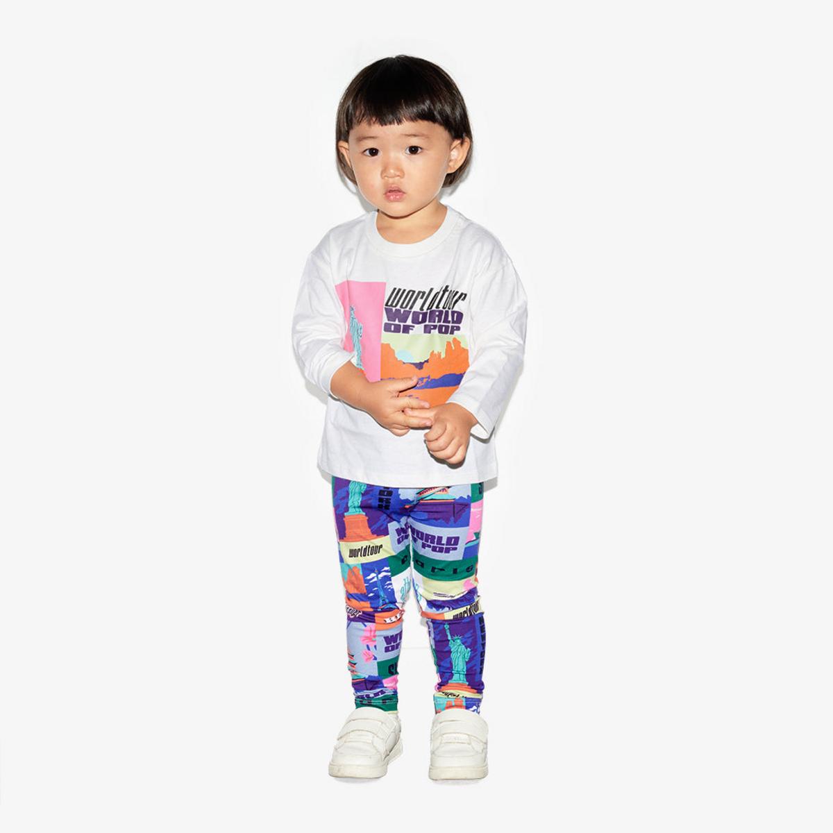 "World Tour" printed leggings