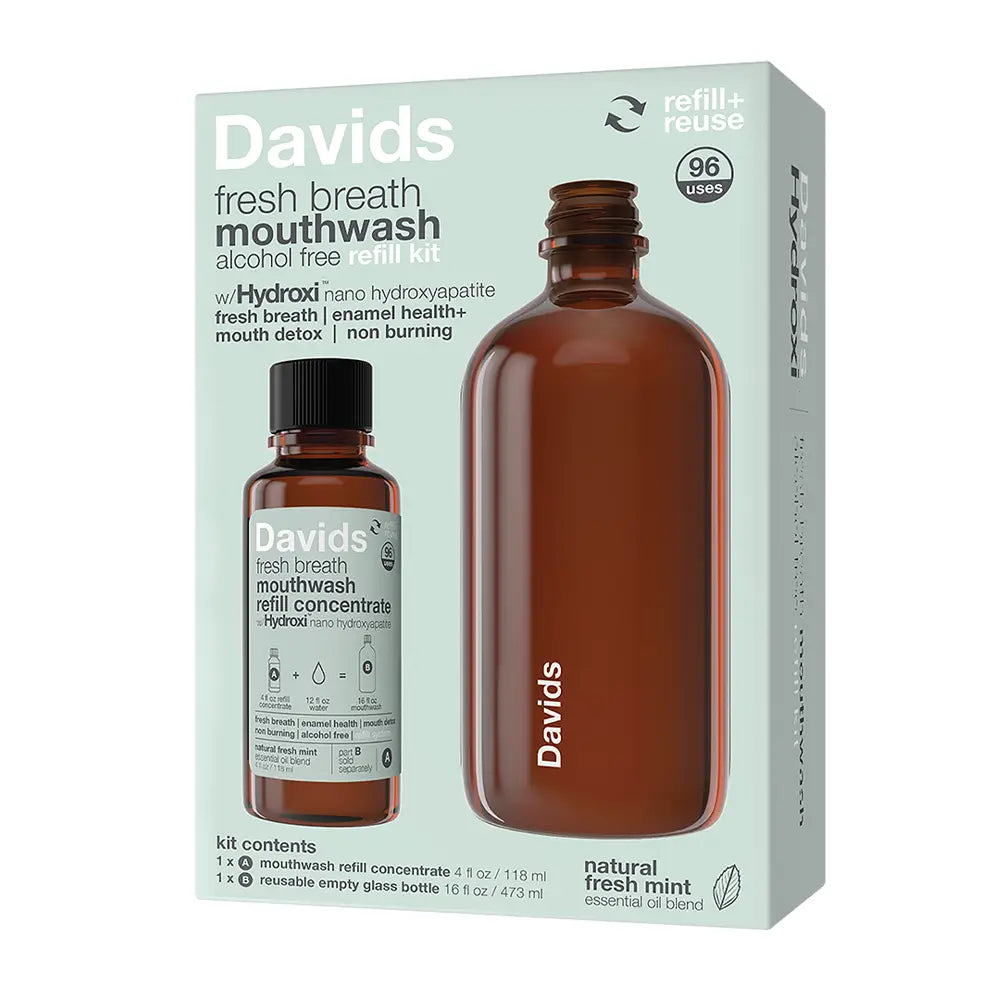 Davids Hydroxi™ Fresh Breath Mouthwash - Natural Fresh Mint