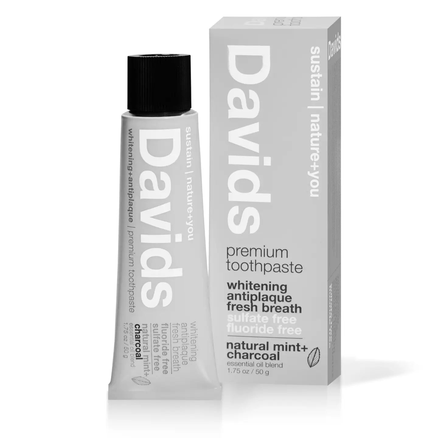 Travel Size Toothpaste- Charcoal + Peppermint