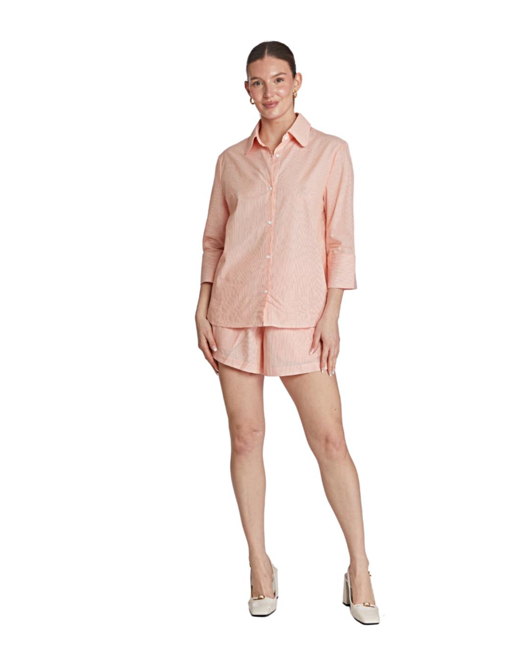 Vivi Short - Orange Stripe