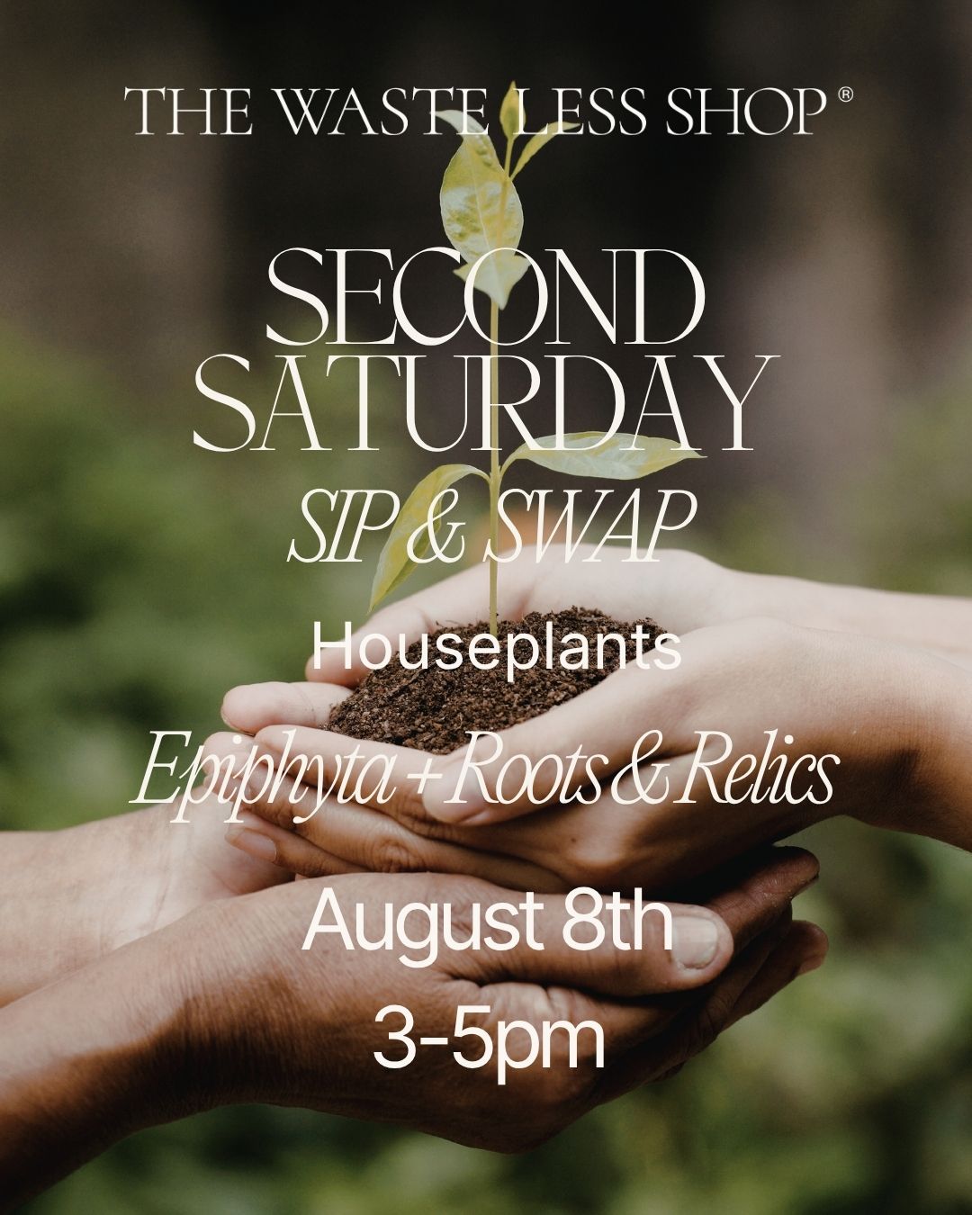 Second Saturday Sip + Swap- Houseplants
