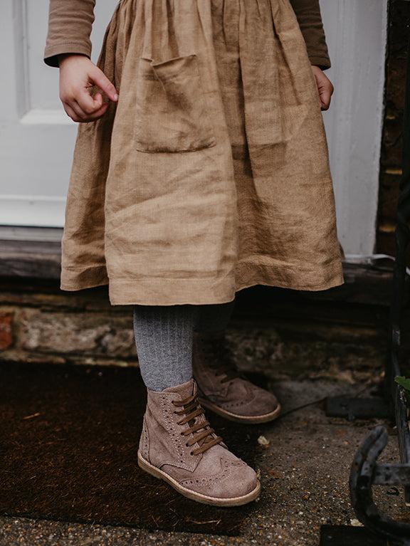 The Suede Boot - Taupe