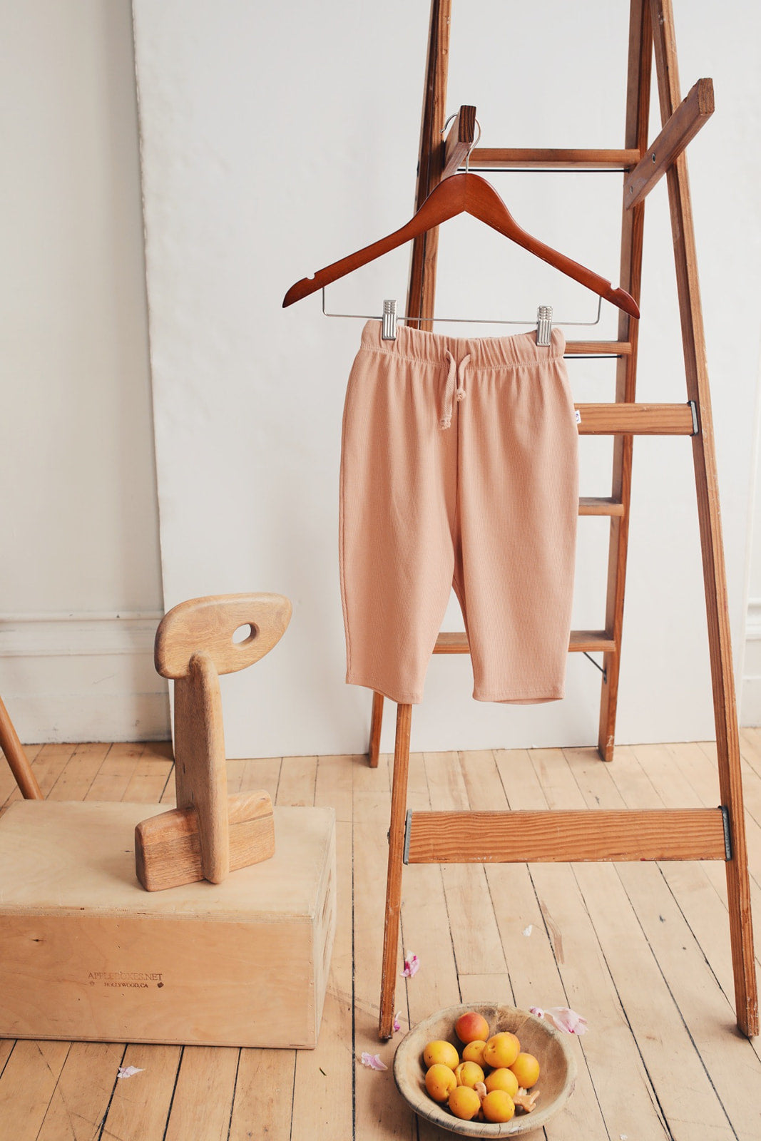 Organic Pima Cotton Kids Lounge Pants - Pink