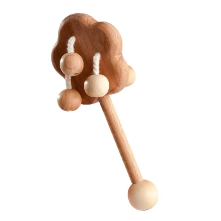 Organic Wooden Rattle +Teether
