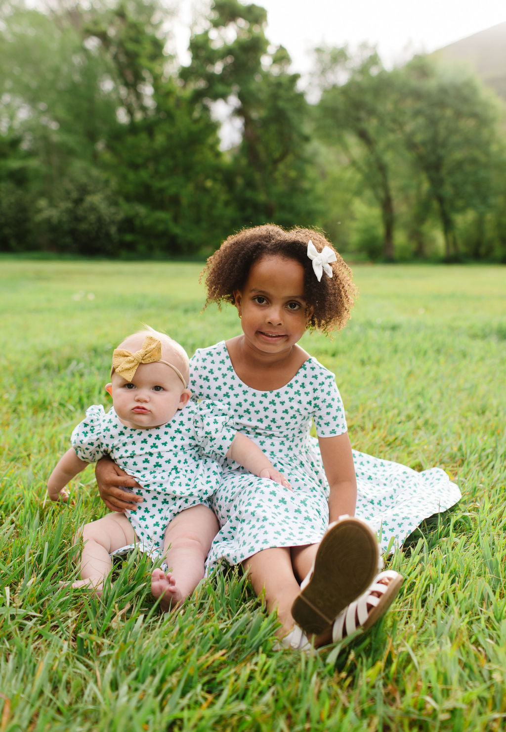 Puff Baby Romper - Shamrock