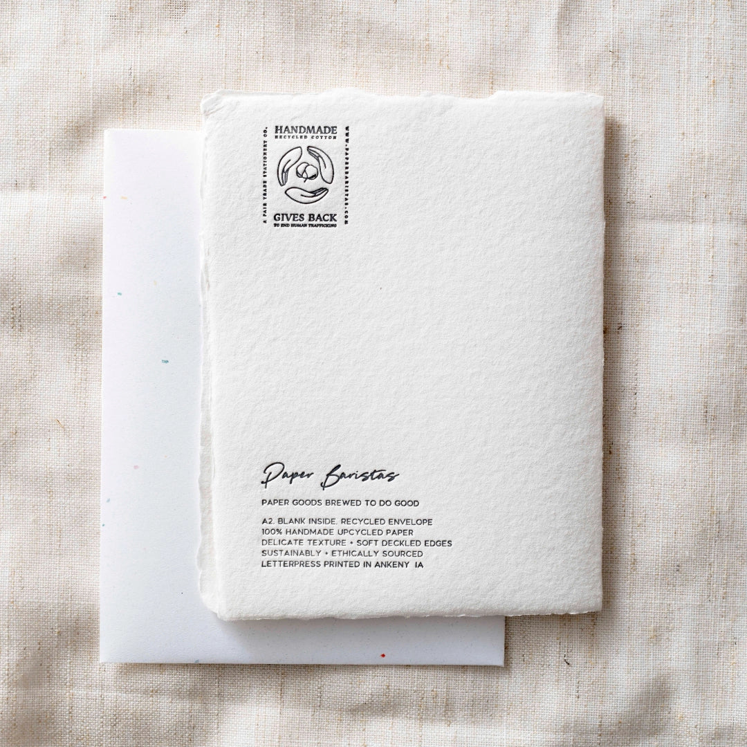 Handmade Deckled Edge Greeting Cards