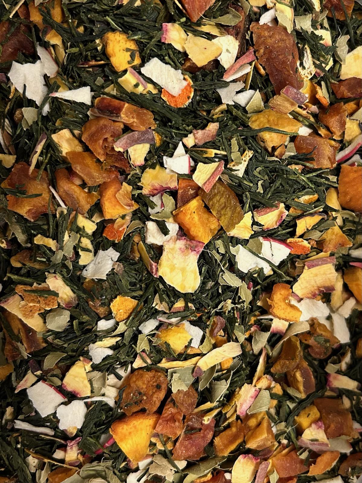 Organic Loose Leaf Tea- Peachy Green
