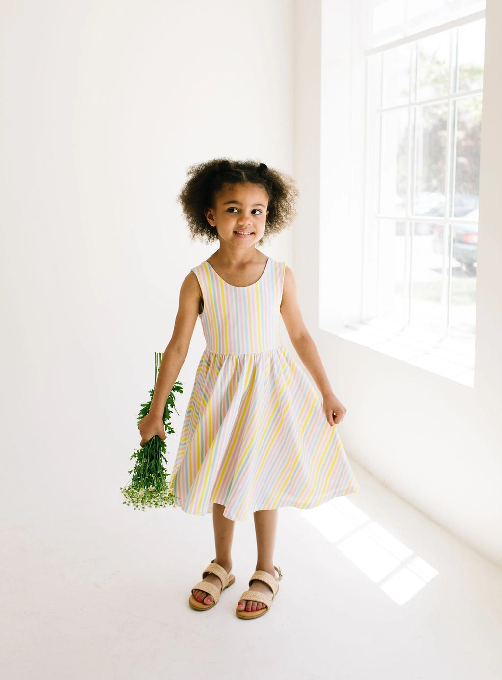 Tank Dress - Pastel Stripe
