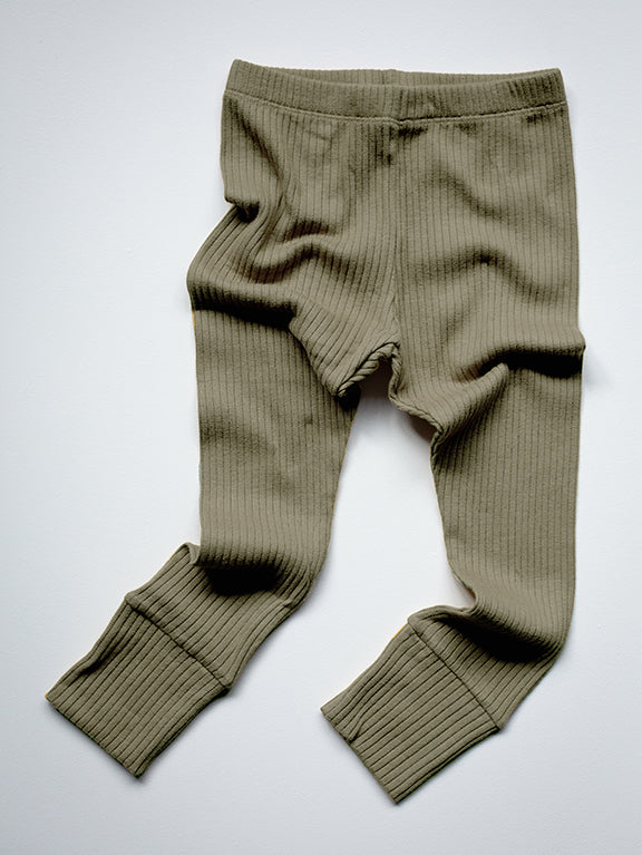 The Ribbed Legging - Sage