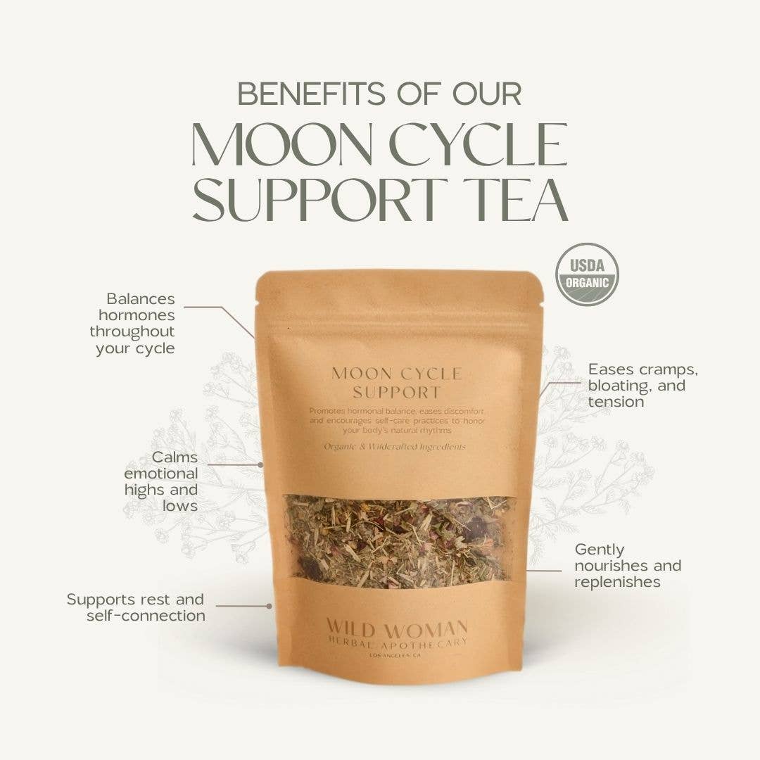 Moon Cycle Support Tea | Hormone Balance, PMS & Self Care