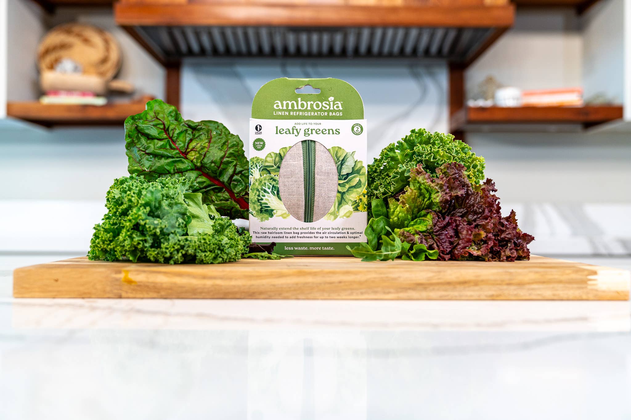 Leafy Greens Bag – Flax Linen Produce Preserver| Ambrosia Bag