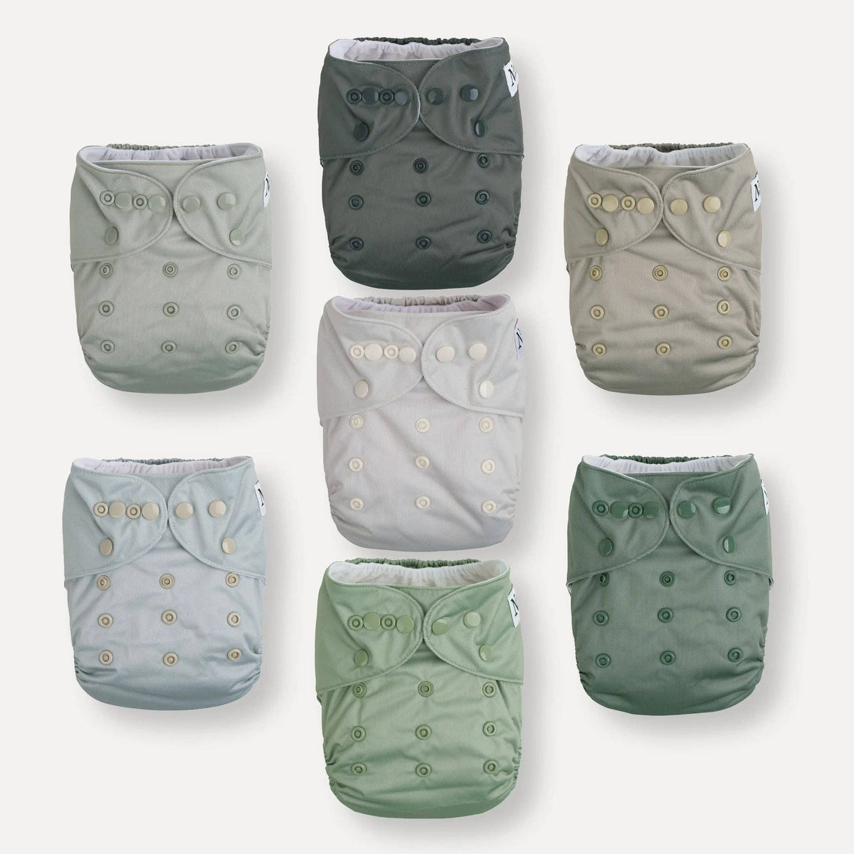 Pocket Diapers with Wet Bag | 7 Pack