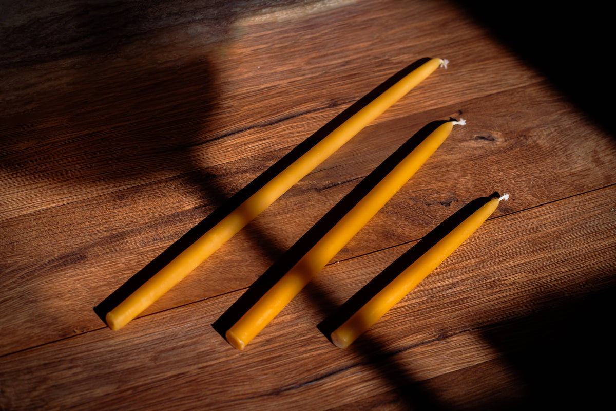 Slim Beeswax Candlestick | Meditation & Ritual