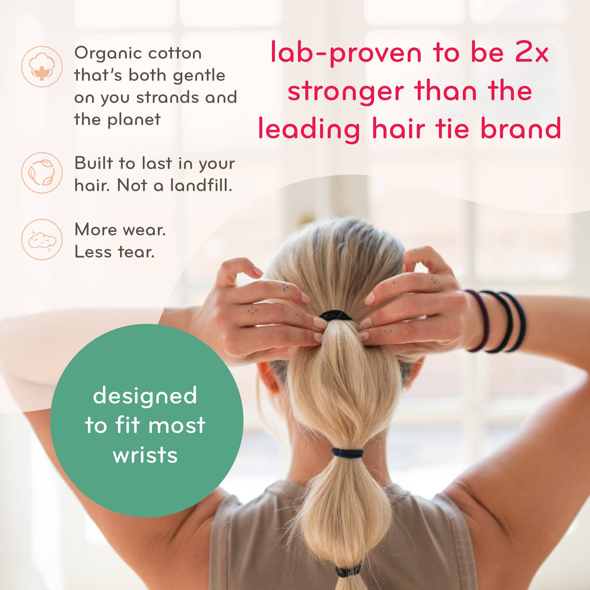Plastic-Free Mondo Hair Ties | KooShoo