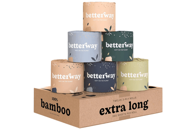 Betterway Bamboo Toilet Paper (12 rolls)