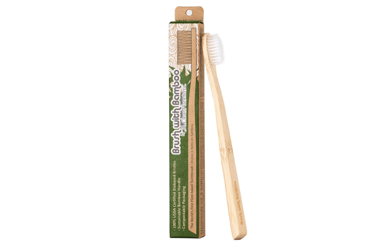 Brush With Bamboo Extra Soft Adult Bamboo Toothbrush