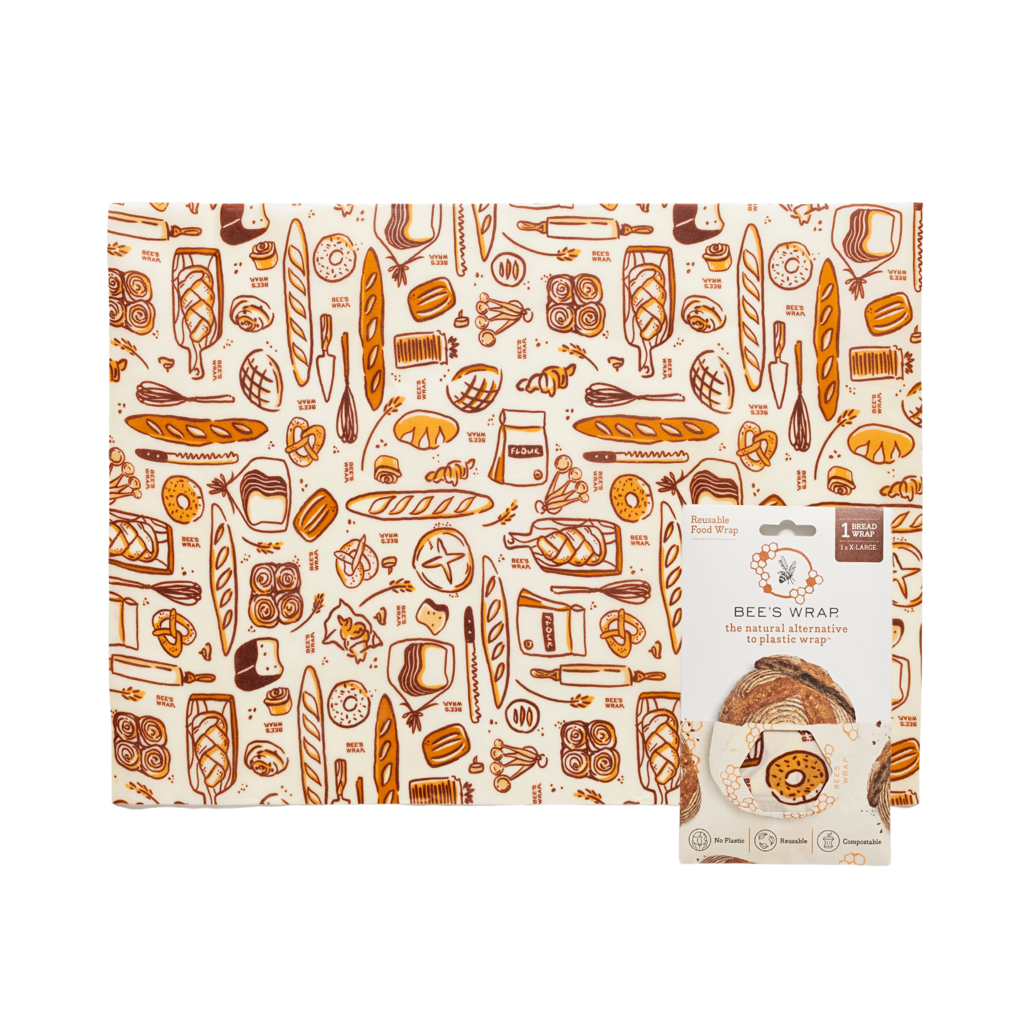 Bread Wrap – Bakery Lane Print | Bee’s Wrap
